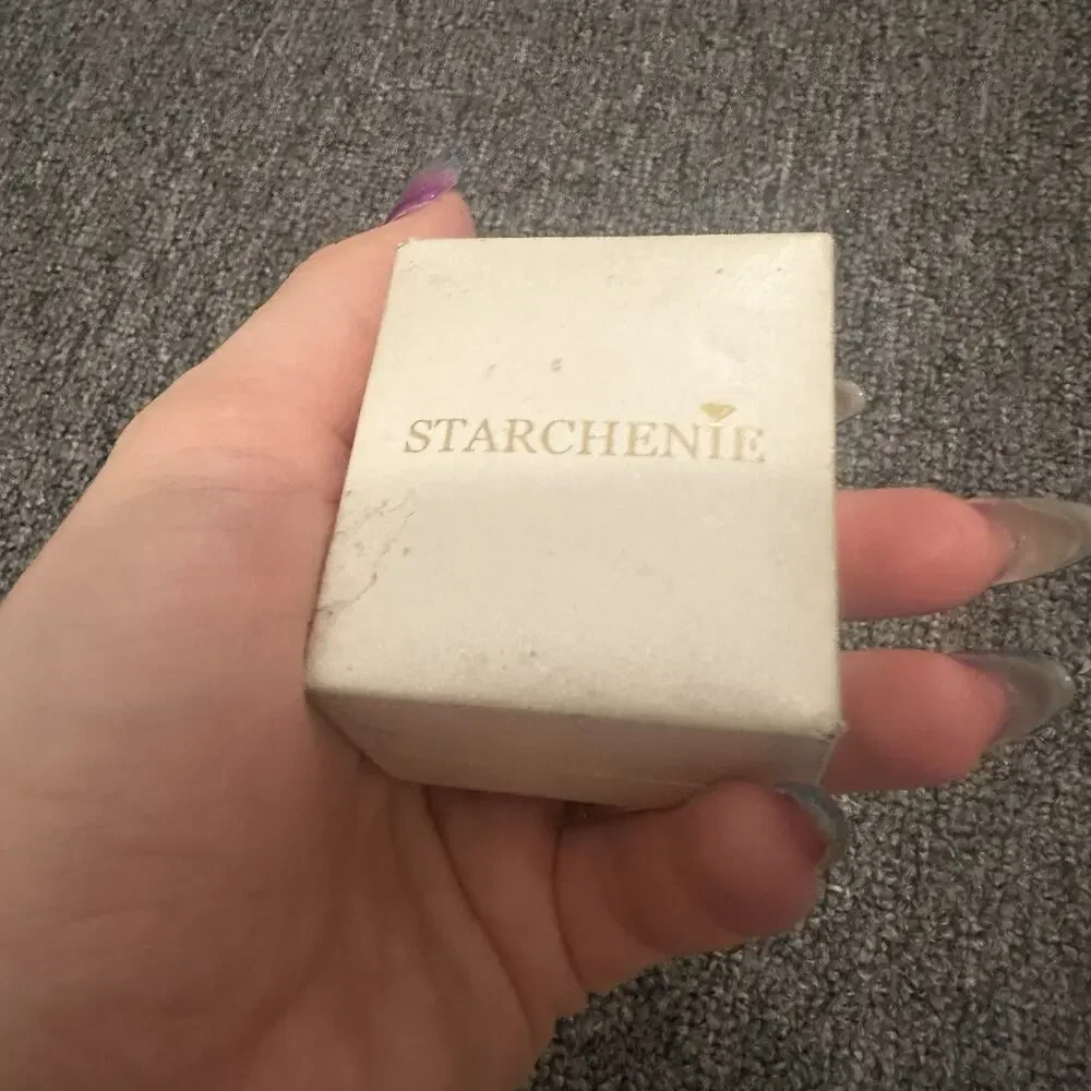 Starchenie Gold Tone Sterling Silver Wedding Band Rand Size 9